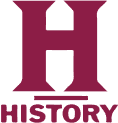 The red letter "H" logo with the word "HISTORY" in capital letters below it, representing the History Channel.