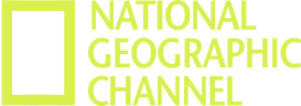 National Geographic Channel logo with a yellow rectangular border and text in uppercase yellow letters on a white background.